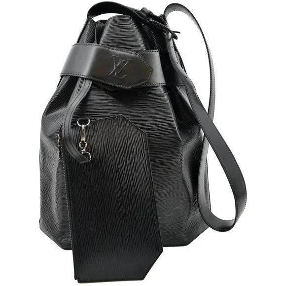 LOUIS VUITTON  Sac D'Epaule PM Epi Leather Bucket Bag Black - Picture 3 of 11